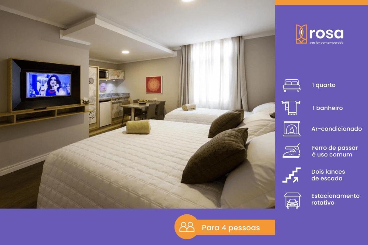 Apartmán Rosa Flats Charm Gramado Exteriér fotografie